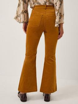Monsoon Cassidy Flared Corduroy Trousers, Camel - view 2, Camel