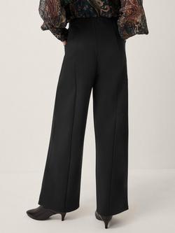 Monsoon Payton Ponte Jersey Bootcut Trousers, Black - view 2, Black