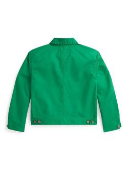 Ralph Lauren Kids' Polo Sport Denim Utility Jacket, Cruise Green - view 2, Cruise Green