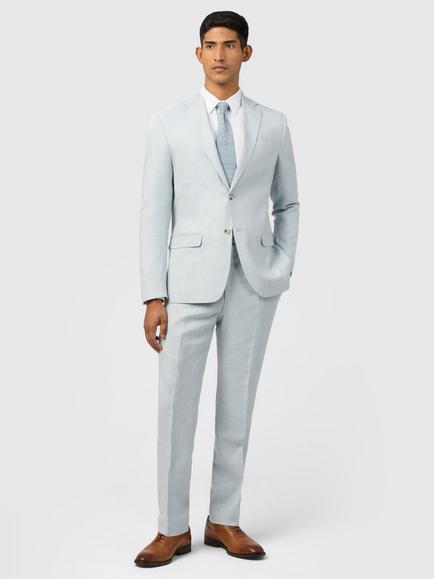Ted Baker Hamlin Linen Cotton Blend Suit Jacket, Light Blue - view 2, Light Blue