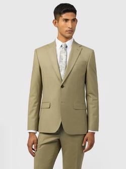 Ted Baker Bern Slim Cut Panama Cloth Blazer, Olive, Olive
