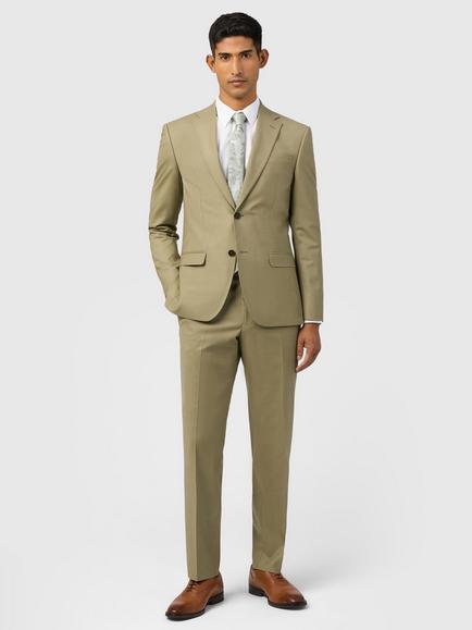 Ted Baker Bern Slim Cut Panama Cloth Blazer, Olive - view 2, Olive
