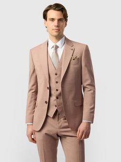 Ted Baker Liena Slim Fit Panama Blazer, Dark Pink, Dark Pink