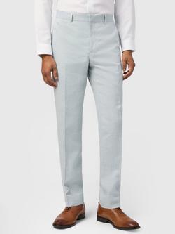 Ted Baker Hamlin Linen Cotton Blend Suit Trousers, Light Blue, Light Blue