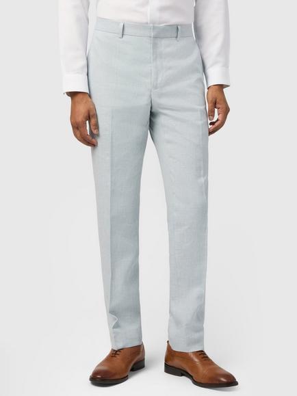 Ted Baker Hamlin Linen Cotton Blend Suit Trousers, Light Blue, Light Blue