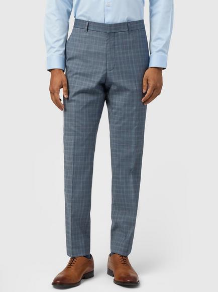 Ted Baker Kotor Check Tailored Trousers, Blue Check, Blue Check