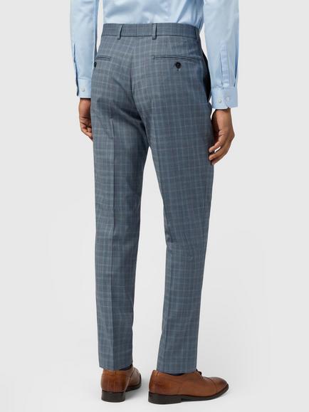 Ted Baker Kotor Check Tailored Trousers, Blue Check - view 2, Blue Check