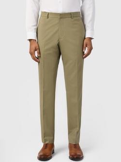 Ted Baker Bern Panama Cloth Tailored Trousers, Olive, Olive