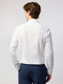 Ted Baker Enna Dot Print Cotton Blend Slim Fit Shirt, White Print - view 2, White Print