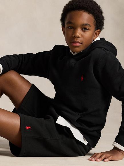 Ralph Lauren Kids' Cotton Blend Hoodie, Polo Black - view 2, Polo Black