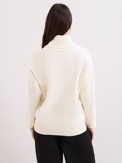 Phase Eight Rosalie Cowl Neck Jumper, Ivory - view 2, Ivory