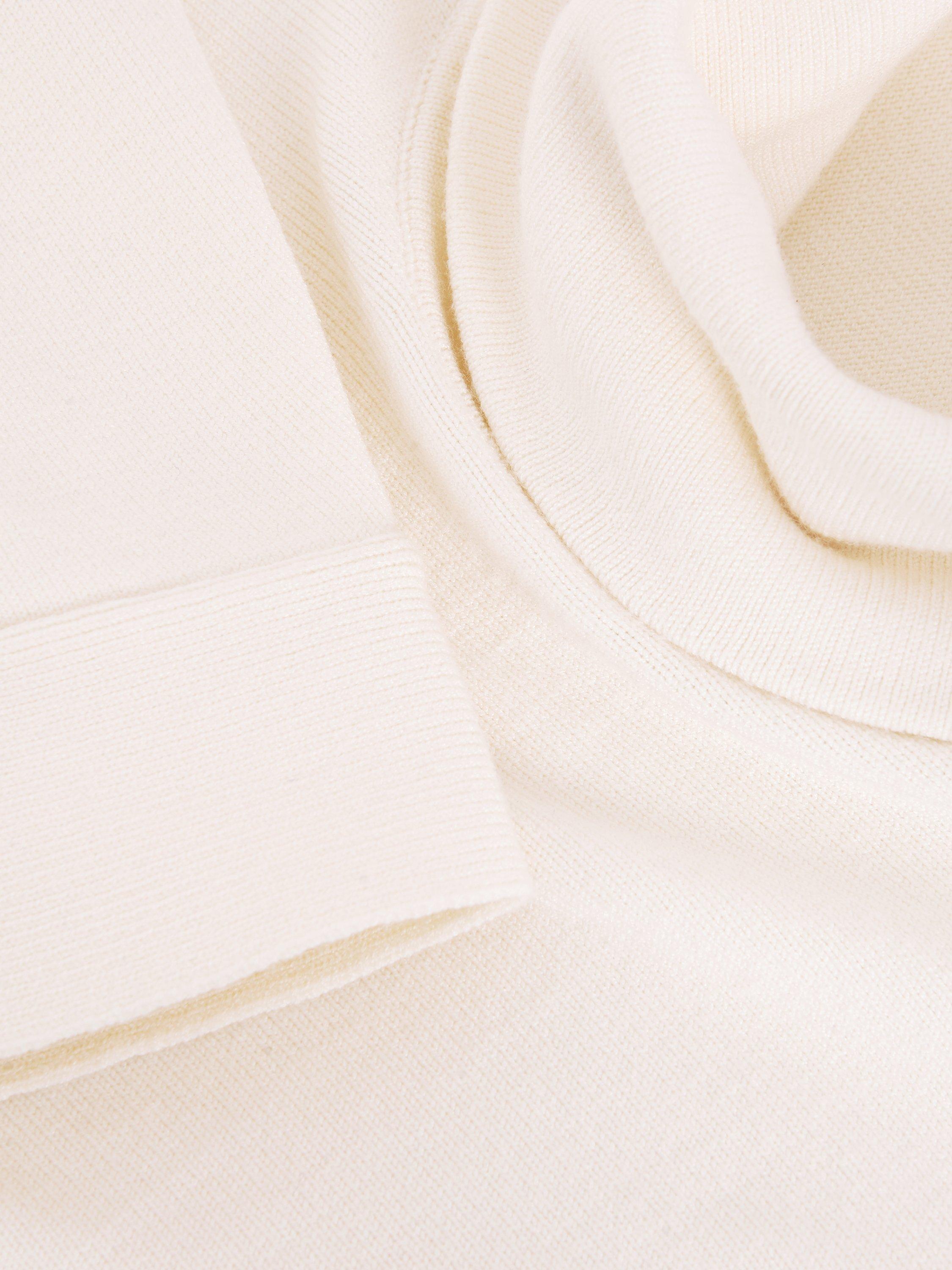 Product image 6 of 6, which shows Phase Eight Rosalie Cowl Neck Jumper, Ivory, S