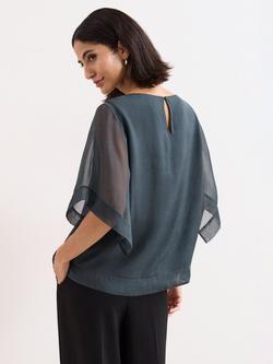 Phase Eight Florence Silk Blouse - view 2, Multi