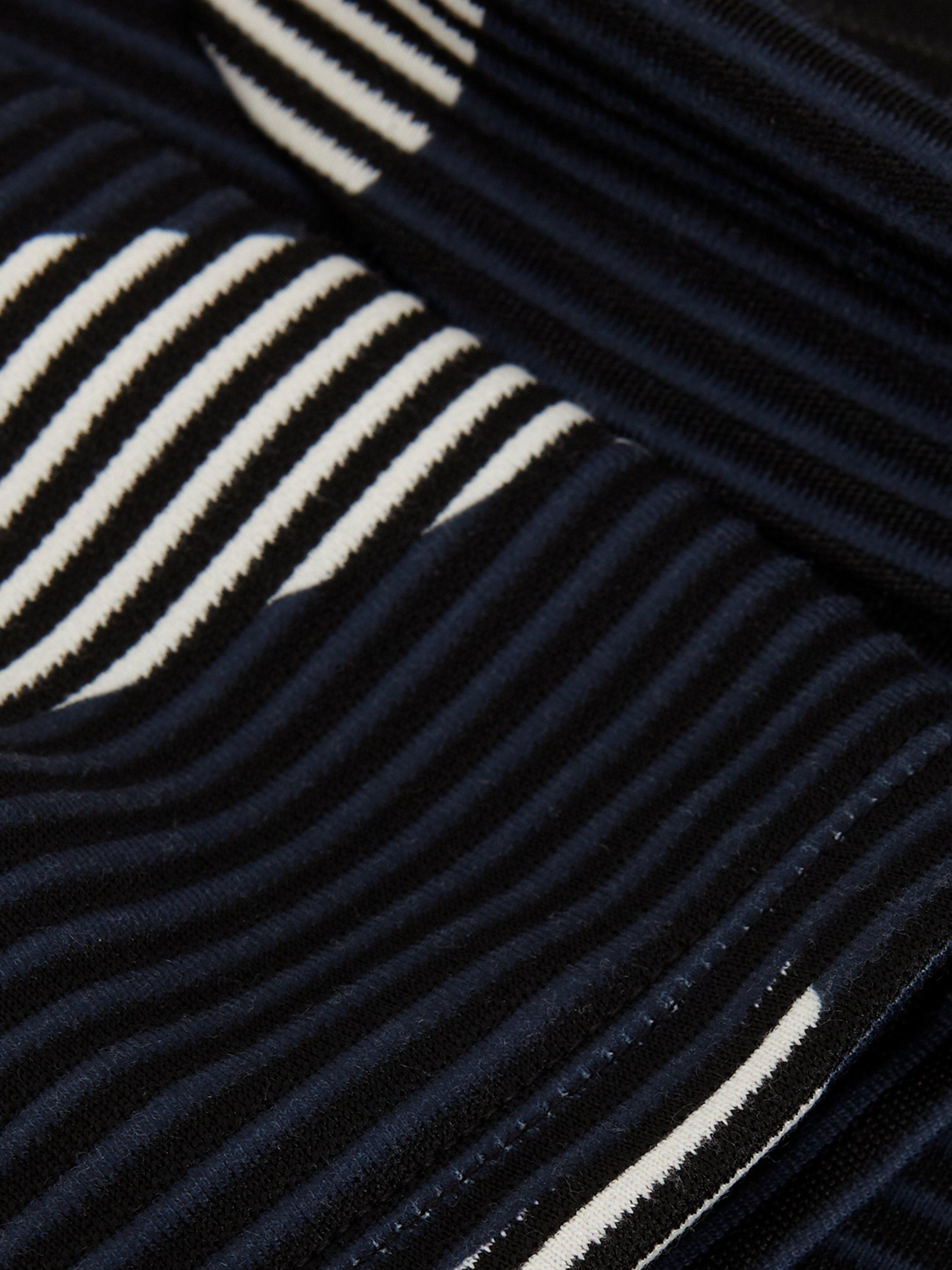 Product image 6 of 8, which shows Phase Eight Rena Printed Top, Navy/Ivory, 8