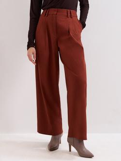 Phase Eight Amber Wide Leg Trousers, Brown, Brown