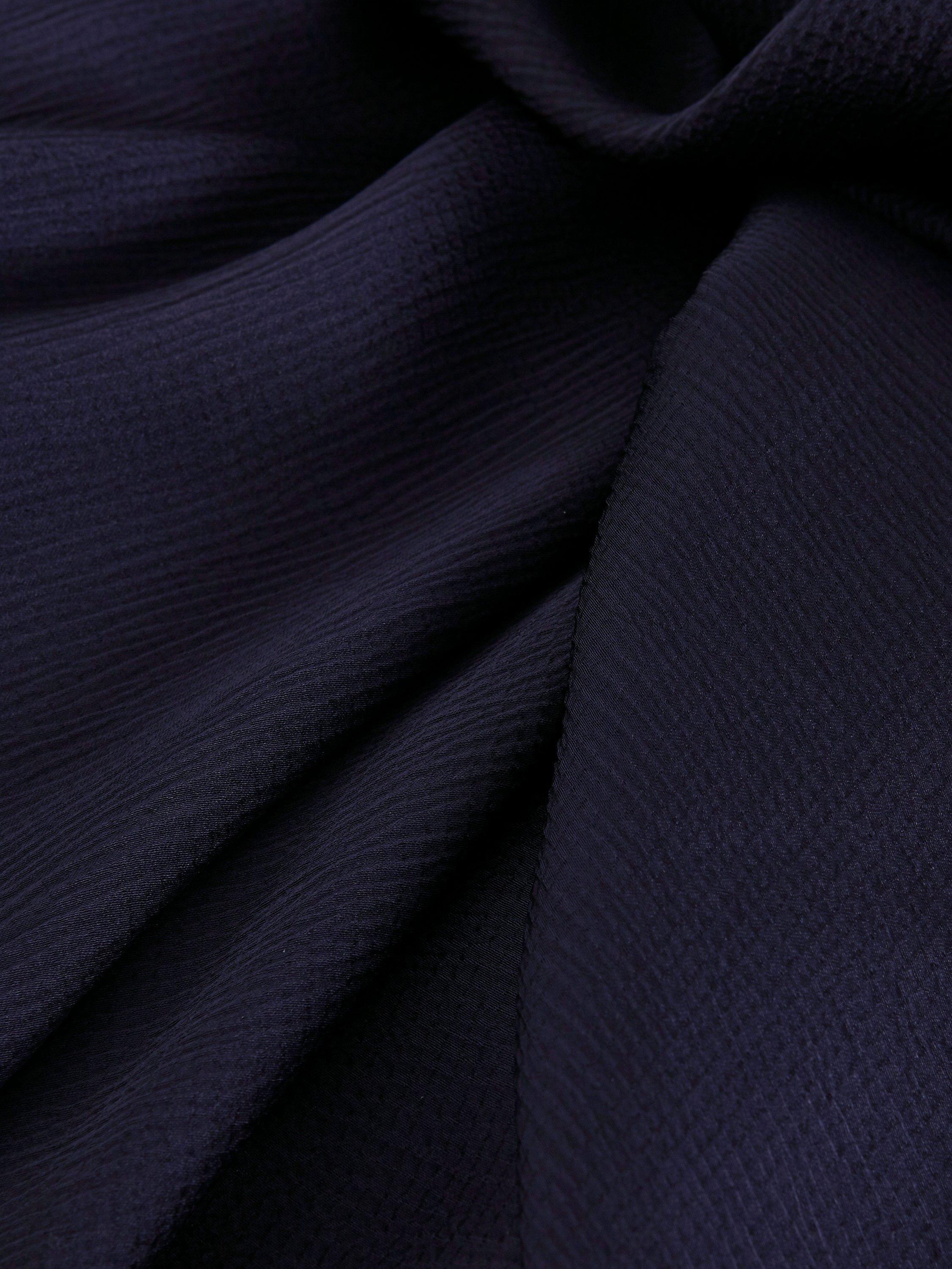Product image 6 of 8, which shows Phase Eight Abbie Pleated Wrap Midi Dress, Navy, 6