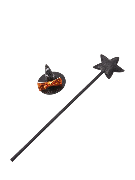 Angels by Accessorize Kids' Halloween Witch Set, Black, Black