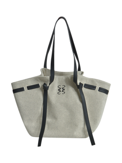 Smith & Soul Canvas Tote Bag, Grey/Black, Grey/Black