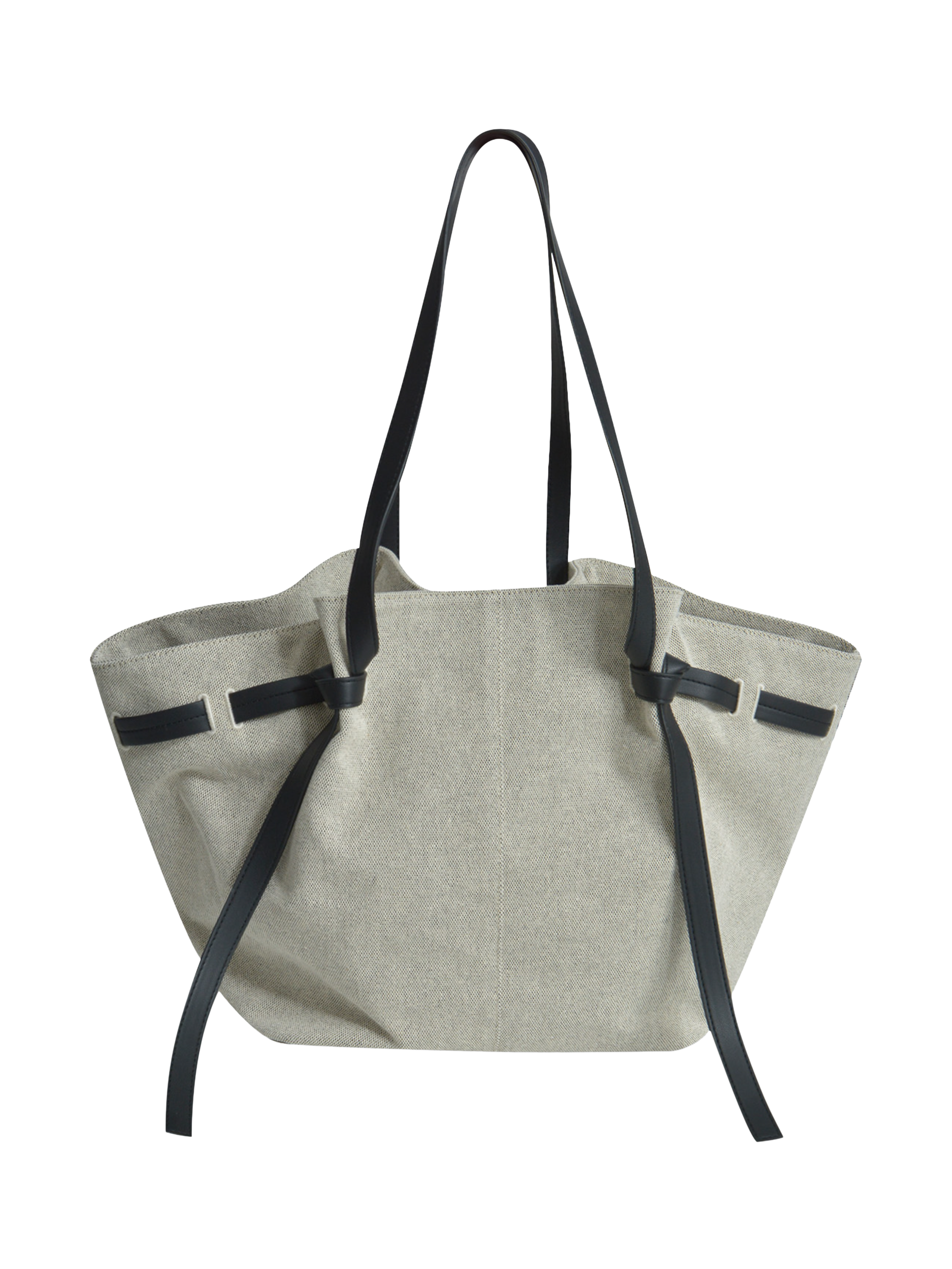 Product image 2 of 6, which shows Smith & Soul Canvas Tote Bag, Grey/Black, One Size