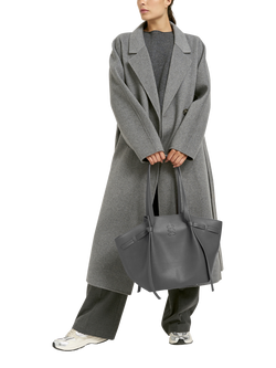 Smith & Soul Faux Leather Tote Bag, Grey - view 2, Grey