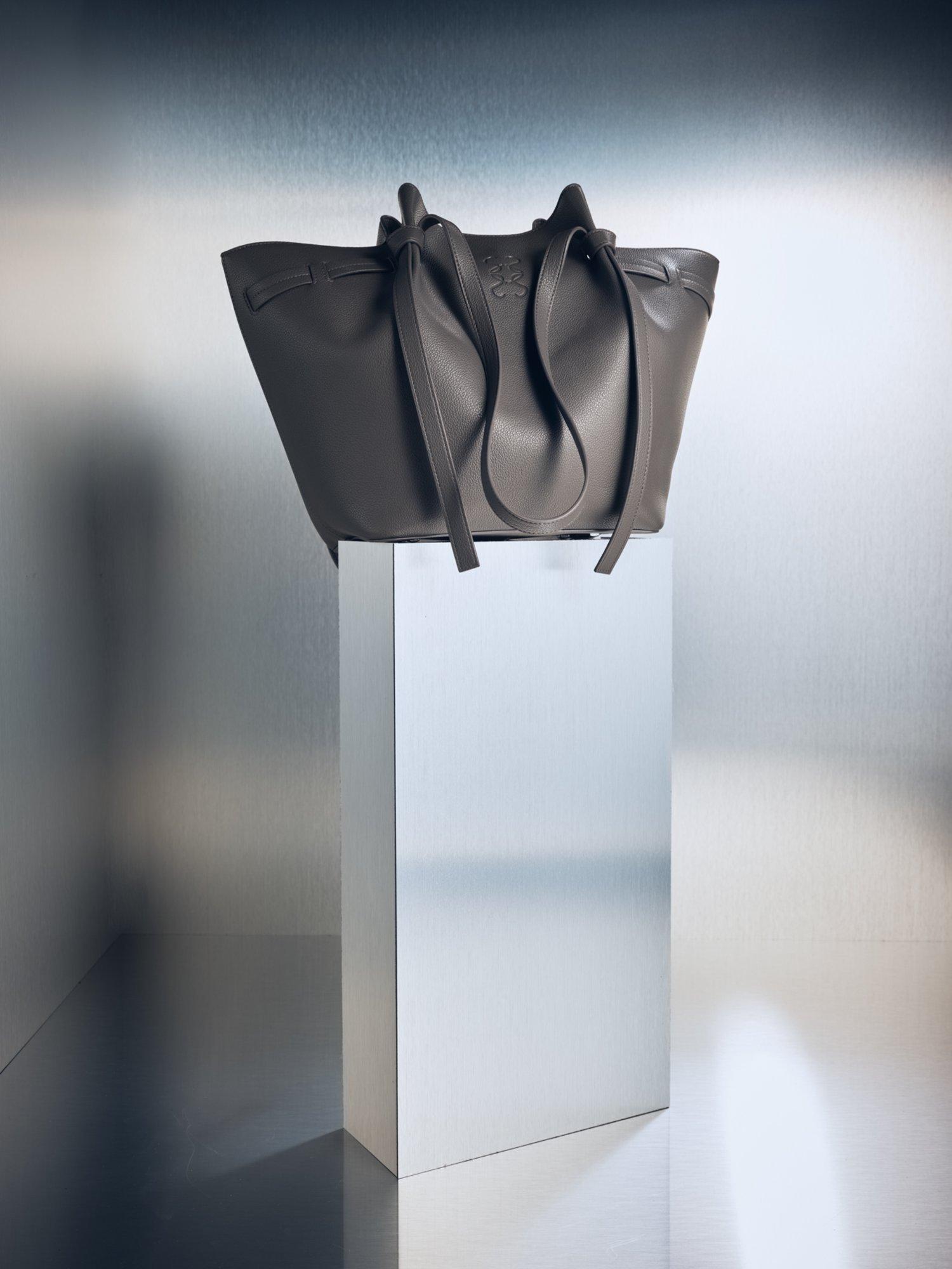 Product image 4 of 4, which shows Smith & Soul Faux Leather Tote Bag, Grey, One Size