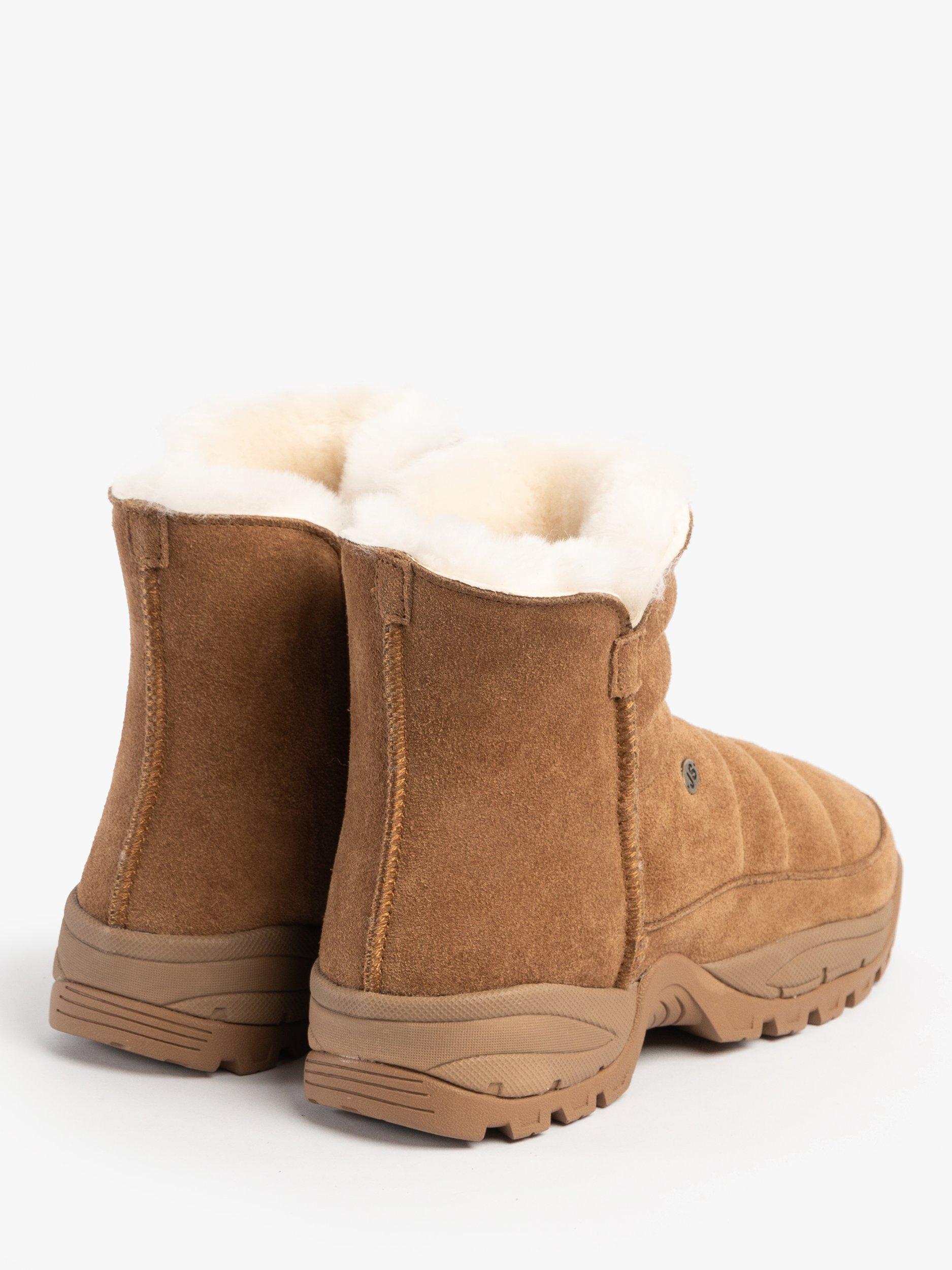 Just Sheepskin Women's Hannah Sheepskin Padded Ankle Boots, Chestnut