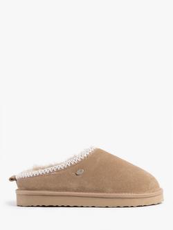 Just Sheepskin Sheepskin Chunky Mule Slippers, Taupe