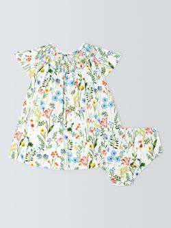 John Lewis Heirloom Collection Baby Floral Dress, Multi Floral - view 2, Multi Floral