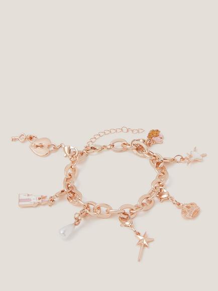 Monsoon Kids' Fairy Tale Charm Bracelet, Rose Gold, Rose Gold
