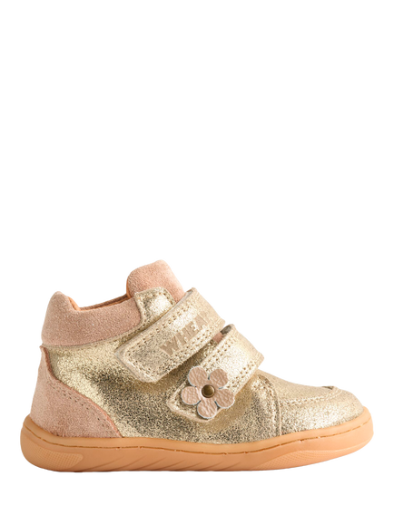 WHEAT Kids' Metallic Leather Prewalker Boots, Gold/Multi, Gold/Multi