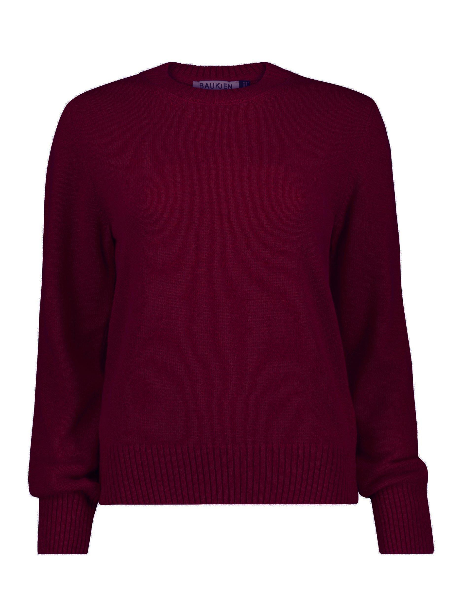 Product image 4 of 4, which shows Baukjen Zucca Wool Rich Jumper, Burgundy, 6