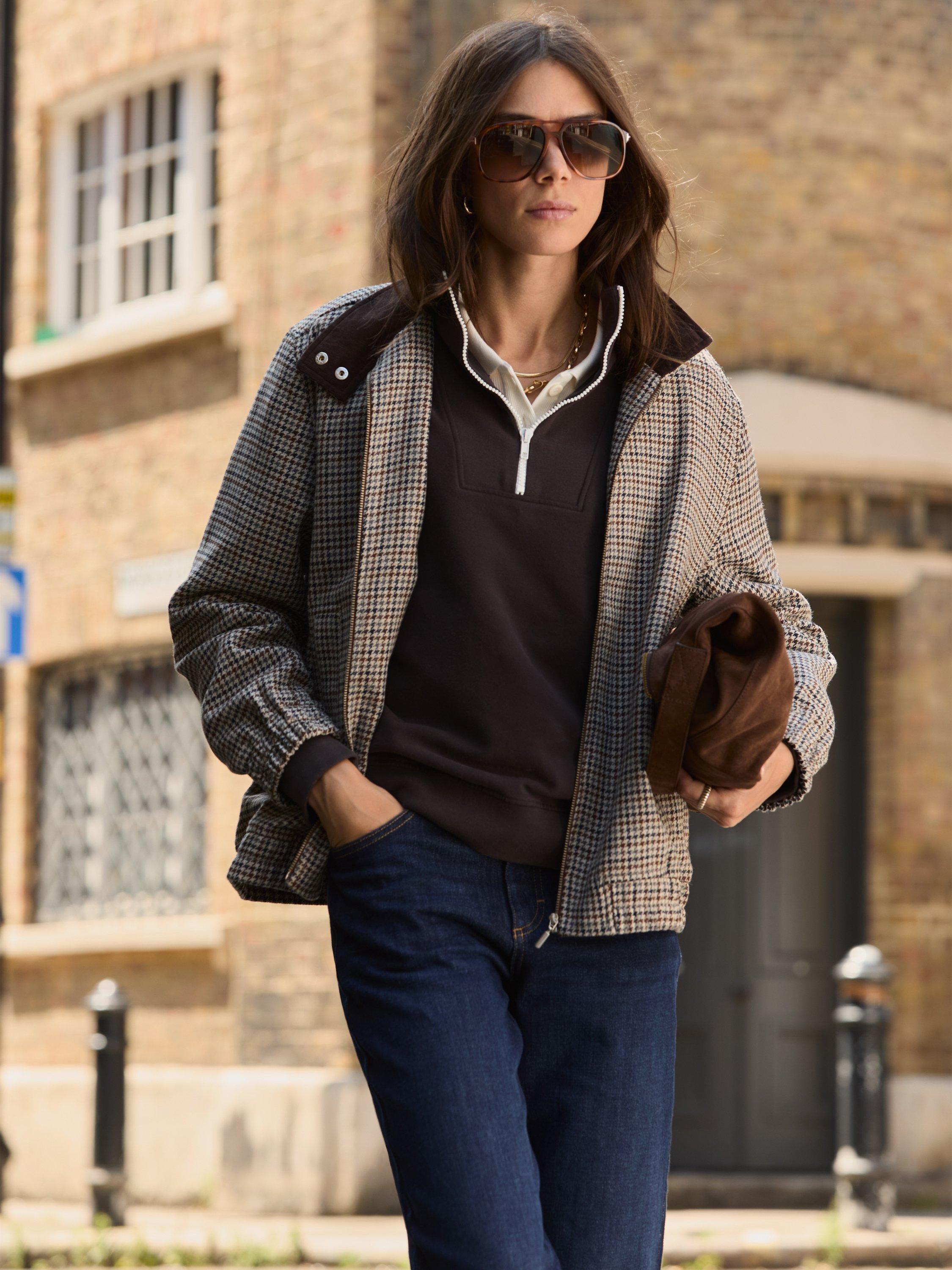 Product image 3 of 4, which shows Baukjen Maddox Cotton Sweatshirt, Dark Chocolate, 10