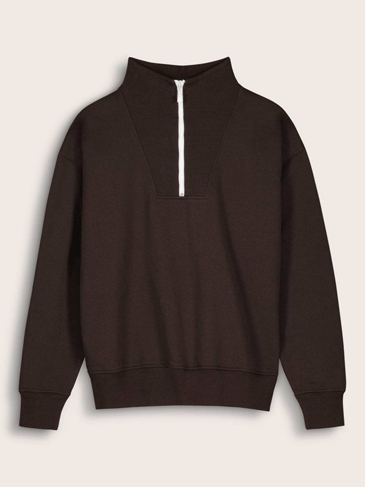 Product image 4 of 4, which shows Baukjen Maddox Cotton Sweatshirt, Dark Chocolate, 10