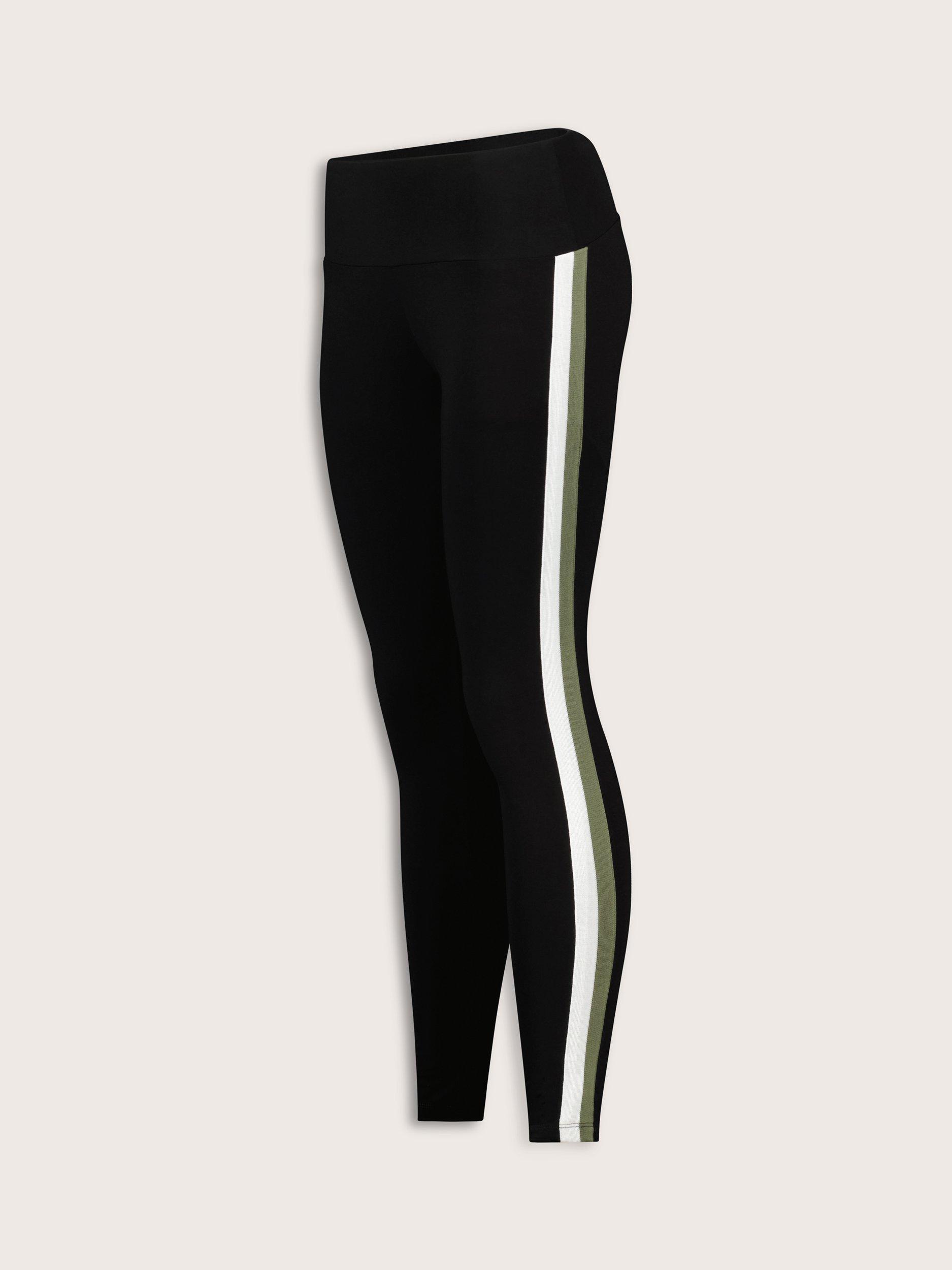 Product image 6 of 6, which shows Baukjen Avery Side Stripe Leggings containing LENZING™ ECOVERO™ Viscose, Black/Multi, 10