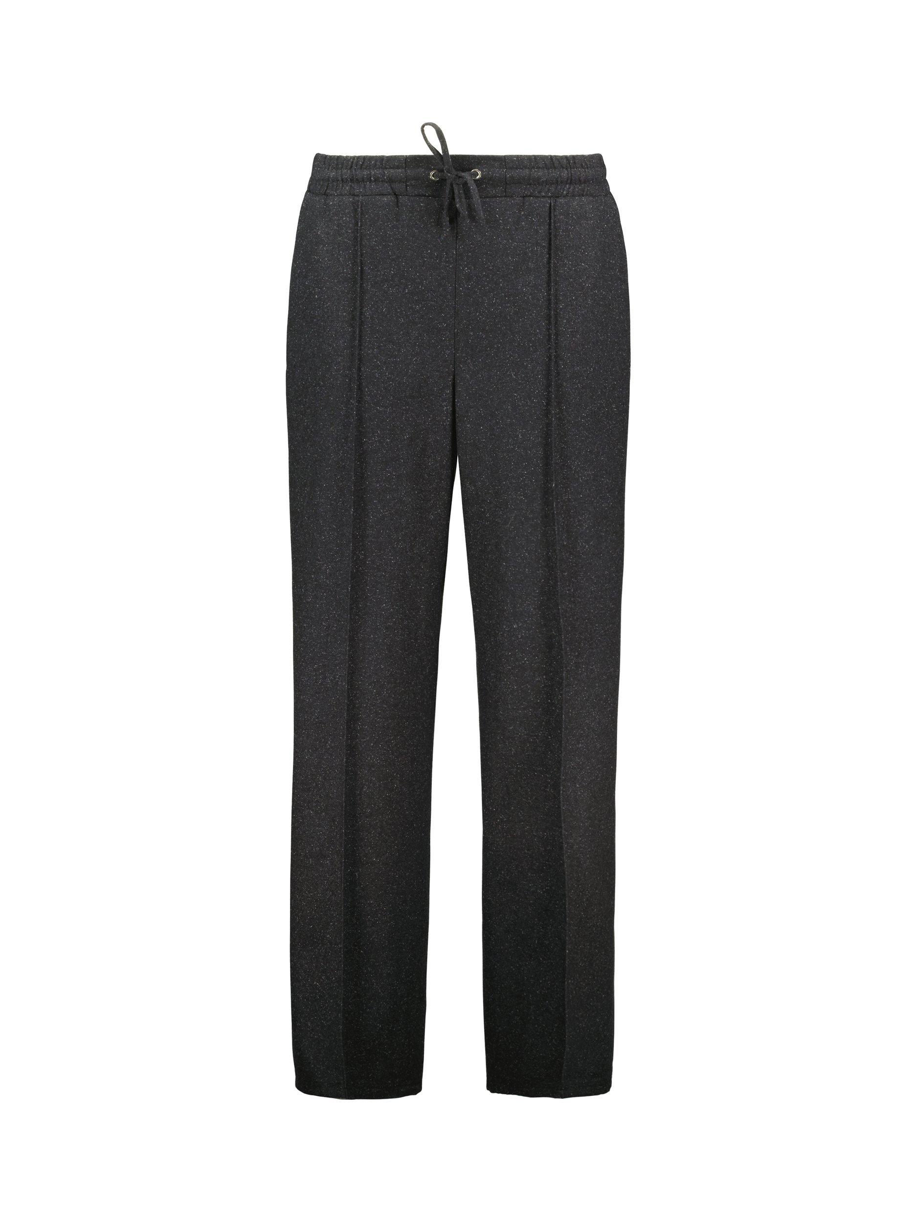 Product image 5 of 6, which shows Baukjen Fera Wool Blend Wide Leg Trousers, Grey, 6