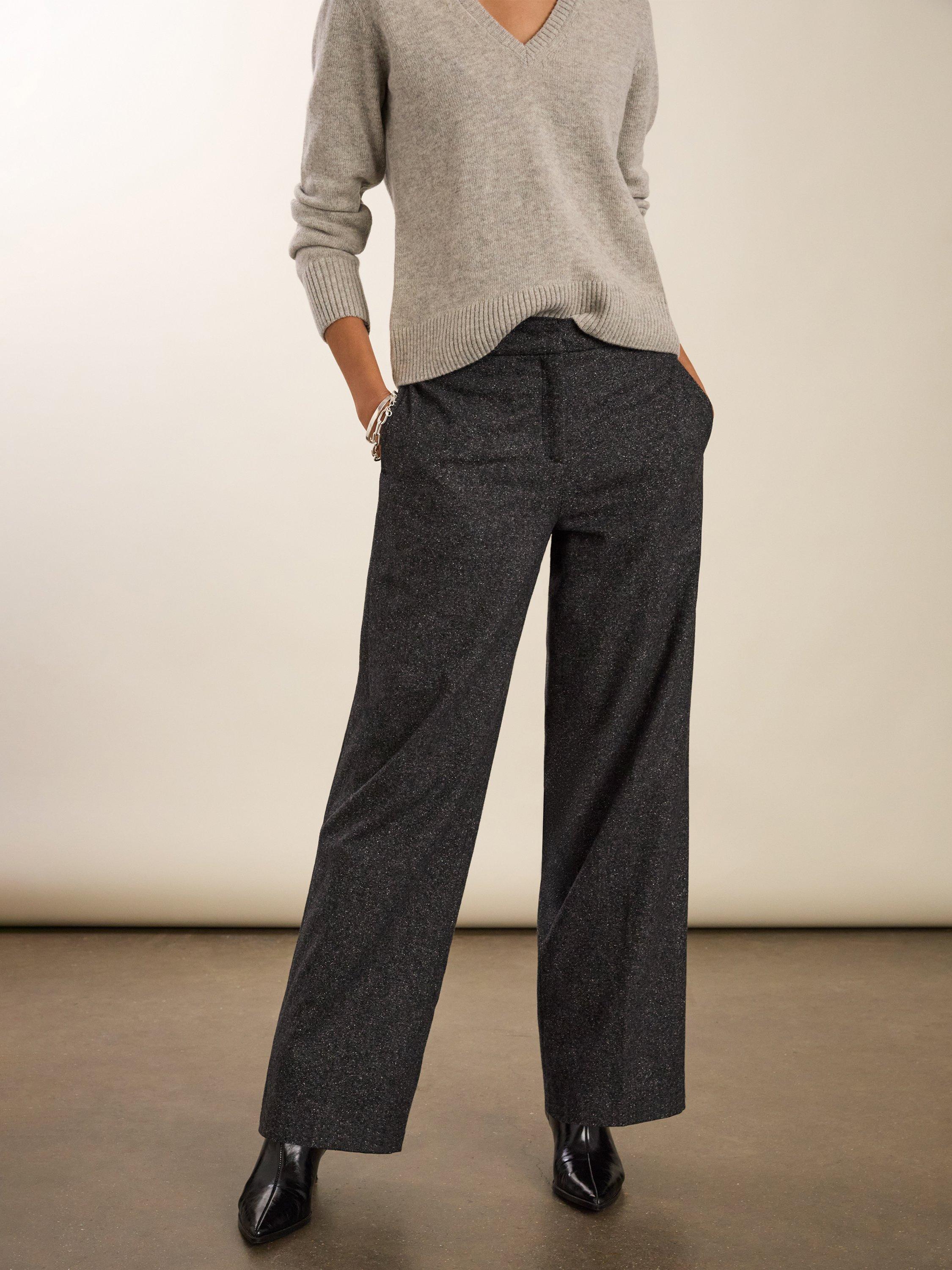 Product image 4 of 5, which shows Baukjen Gwynnie Wool Blend Trousers, Grey, 10