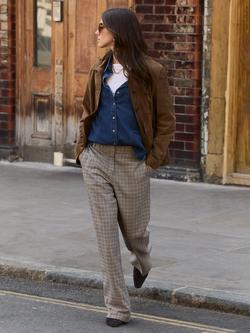 Baukjen Gwynnie Check Trousers, Neutral/Multi, Neutral/Multi