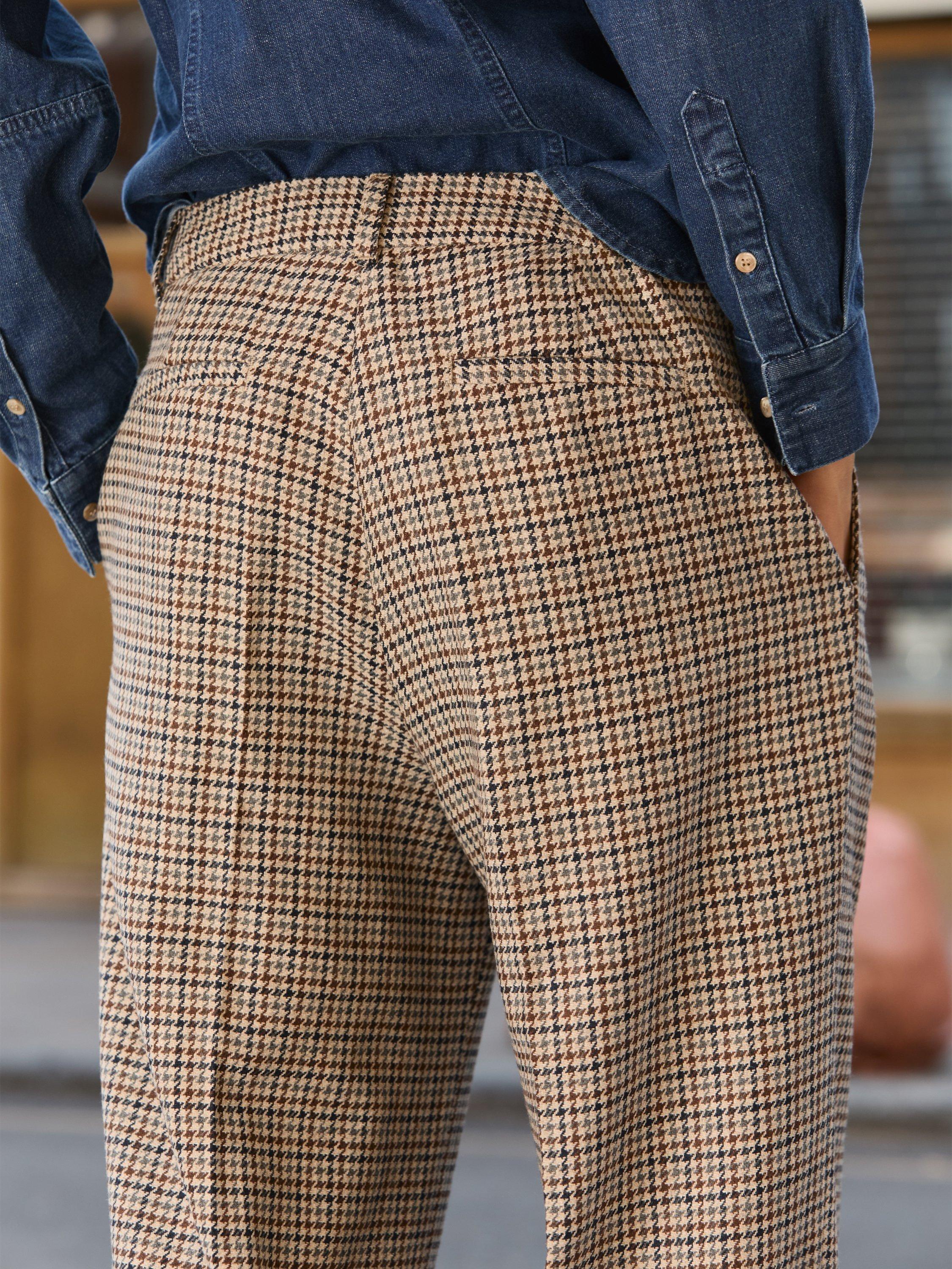 Product image 4 of 4, which shows Baukjen Gwynnie Check Trousers, Neutral/Multi, 10