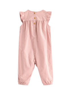 Lindex Baby Corduroy Jumpsuit, Dusty Pink - view 2, Dusty Pink