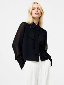 French Connection Arezzo Neck Tie Shirt, Black