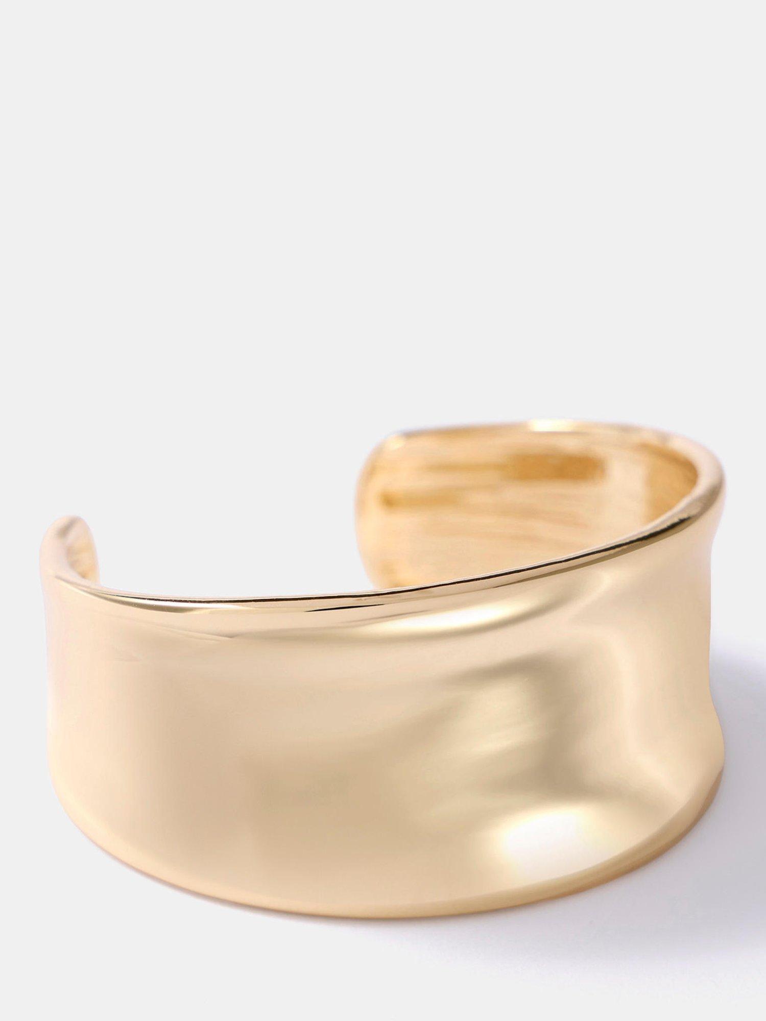 Mint Velvet Chunky Cuff Bracelet, Gold