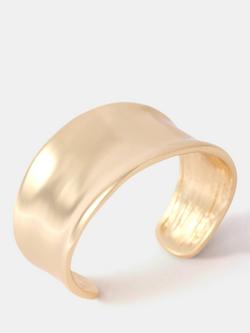 Mint Velvet Chunky Cuff Bracelet, Gold - view 2, Gold