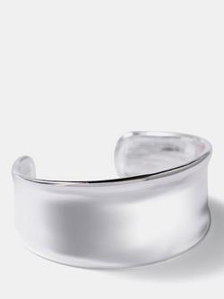 Mint Velvet Chunky Cuff Bracelet, Silver, Silver Silver