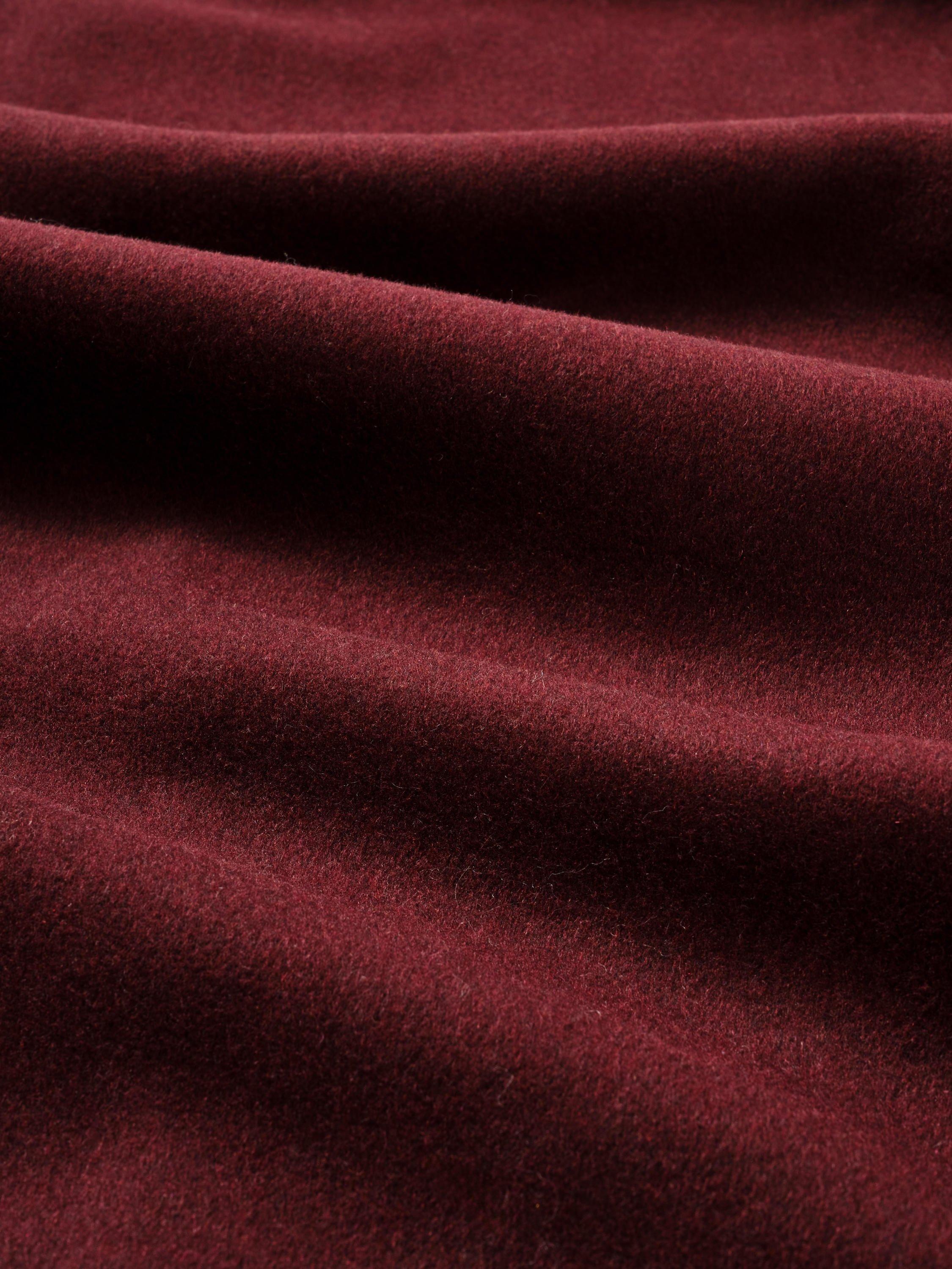 Product image 4 of 4, which shows Mint Velvet Wool Blend Blanket Scarf, Red Burgundy, One Size