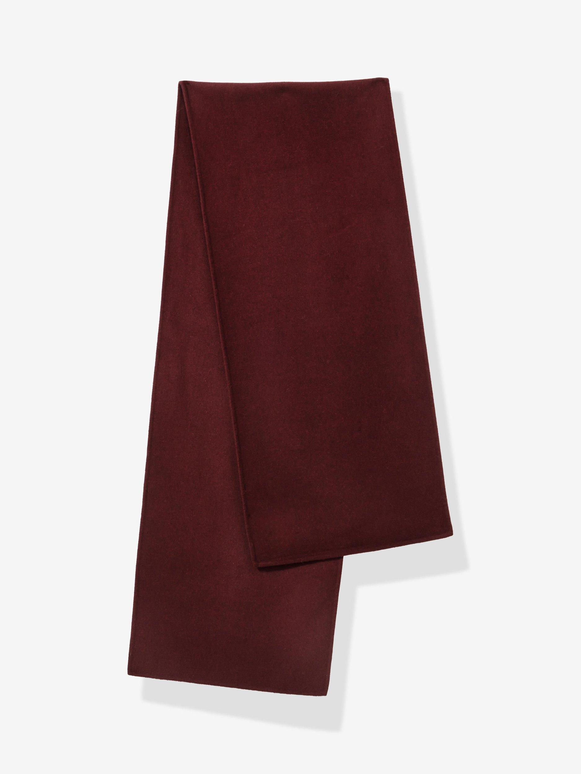 Product image 3 of 4, which shows Mint Velvet Wool Blend Blanket Scarf, Red Burgundy, One Size