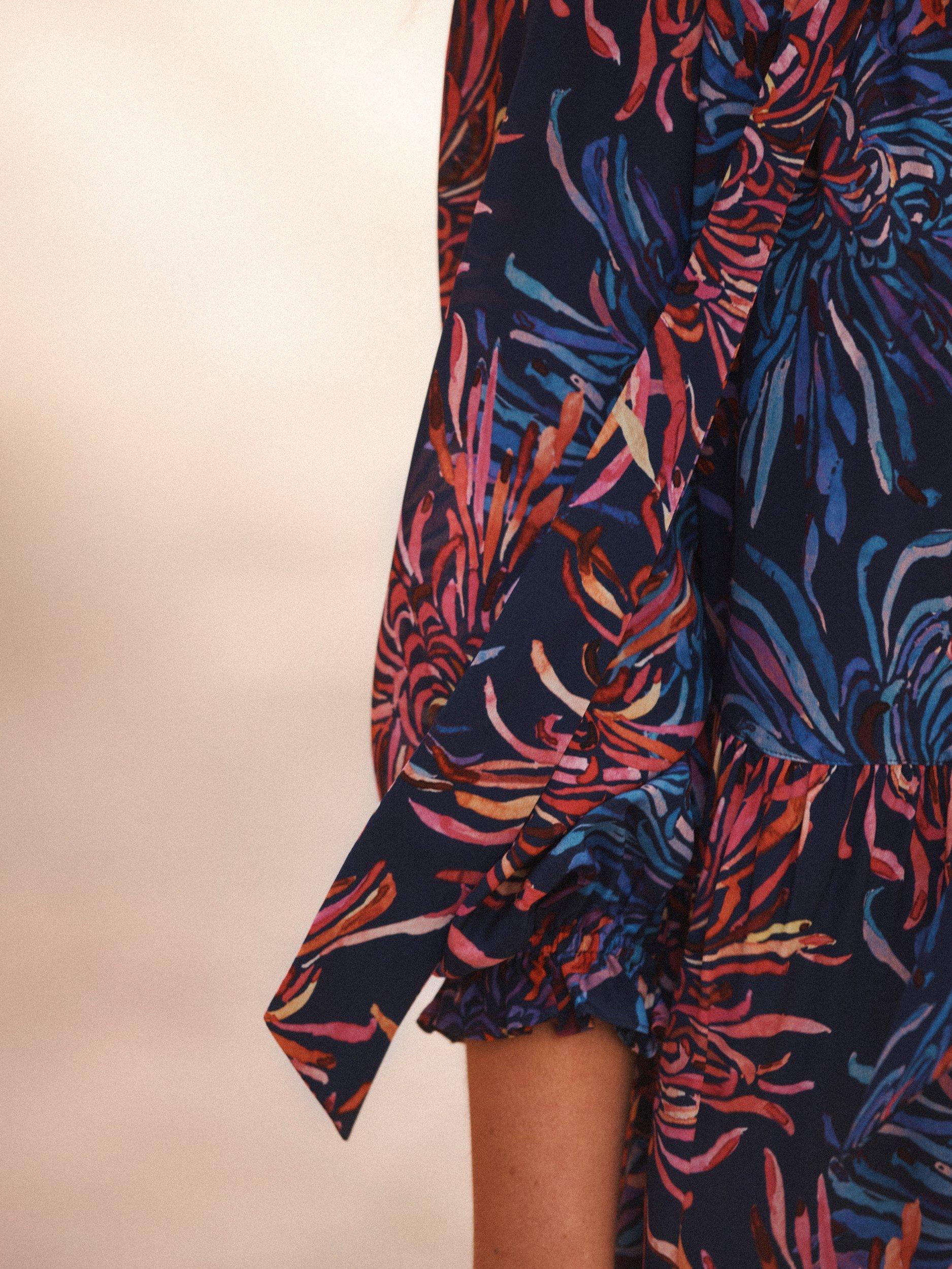 Product image 3 of 9, which shows NRBY Fiora Firework Pure Silk Dress, Multi, XS