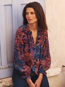 NRBY Nikki Firework Flower Pure Silk Top, Multi - view 2, Multi