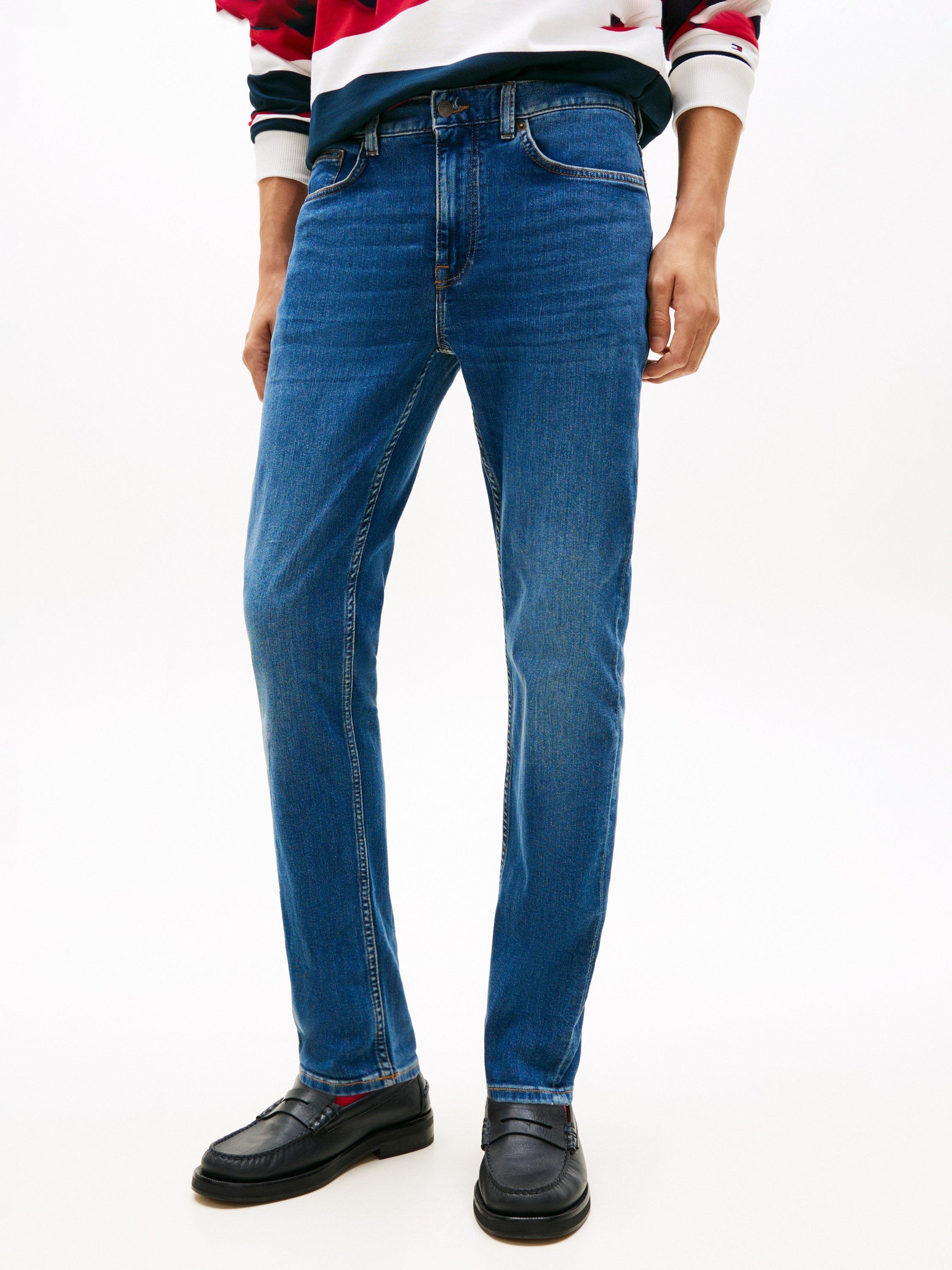 Product image 1 of 1, which shows Tommy Hilfiger Core Bleeker Slim Fit Jeans, Mid Blue, 28S