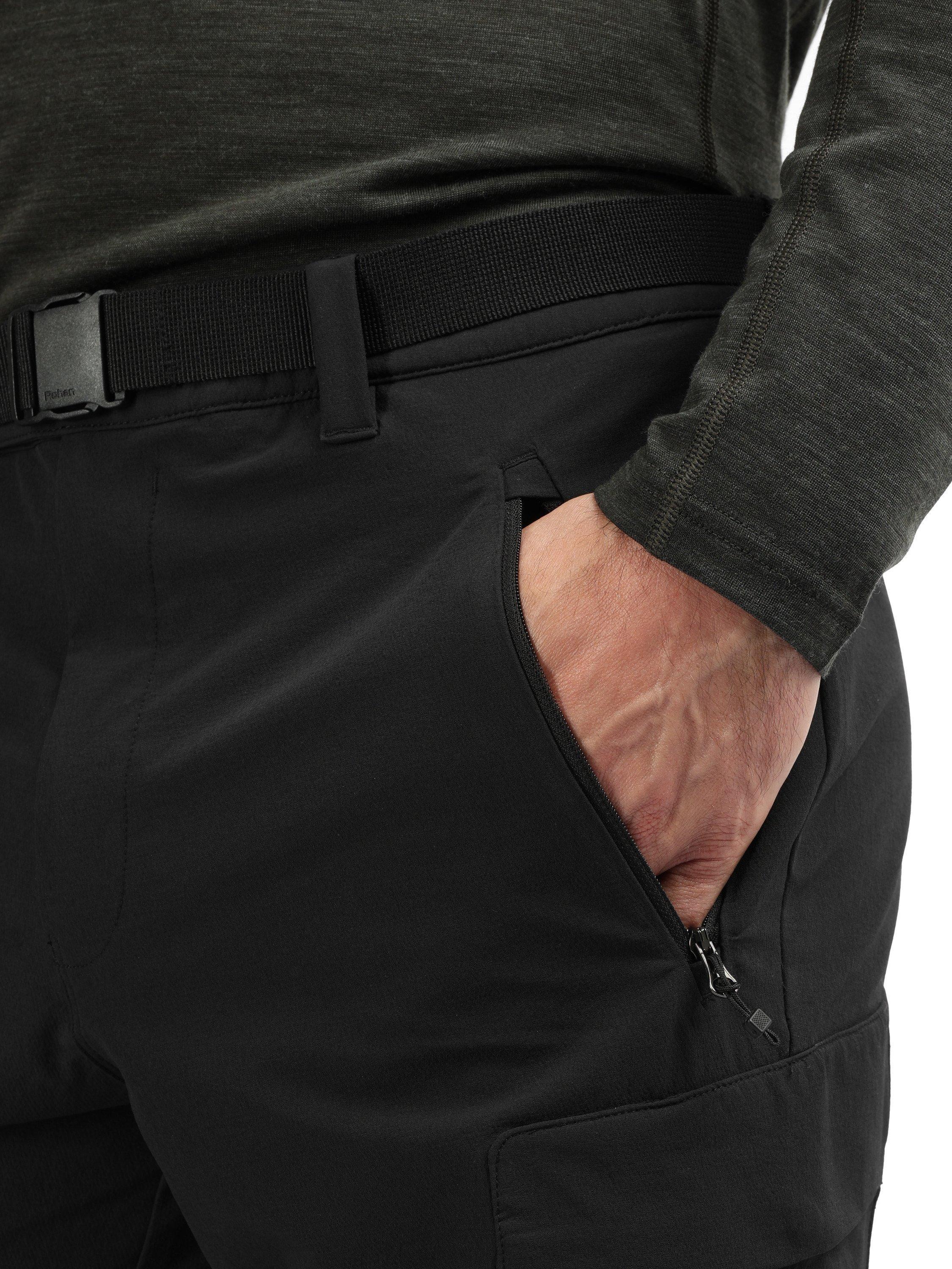 Product image 6 of 7, which shows Rohan Glen Cargo Trousers, Black, 30S