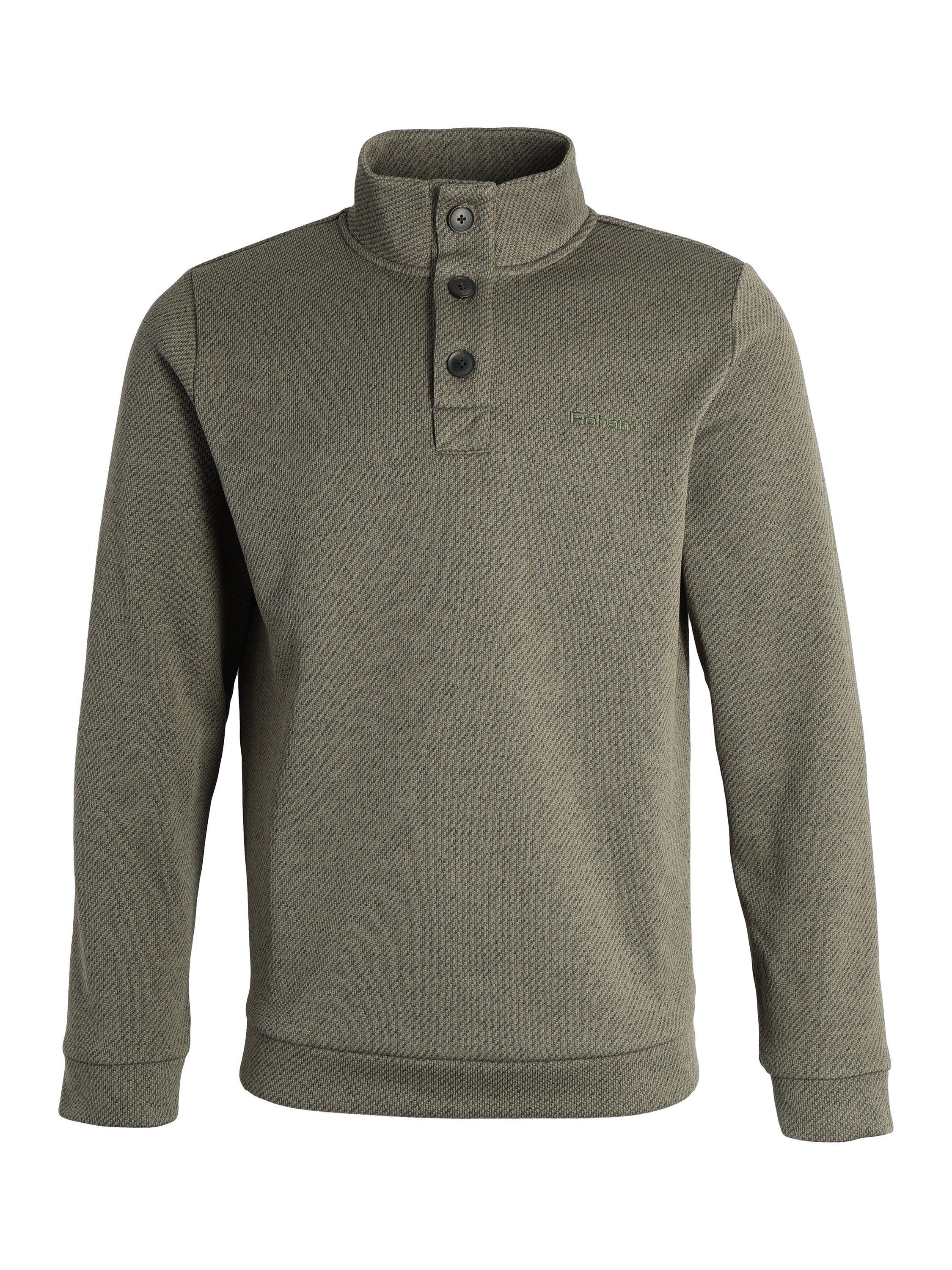 Product image 3 of 6, which shows Rohan Men's Boundary Button Jumper, Flagstone Marl, S